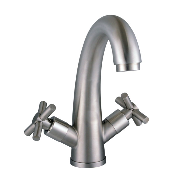 Double Handle SUS Basin Faucet H44-401