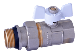 MF Ball Valve With Male Union Connection With BH AL Handle HV-0107